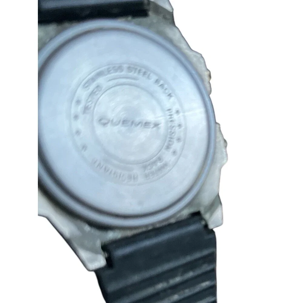 Vintage Quemex Men's Watch Chronoalarm Digital Water Resistant New Battery